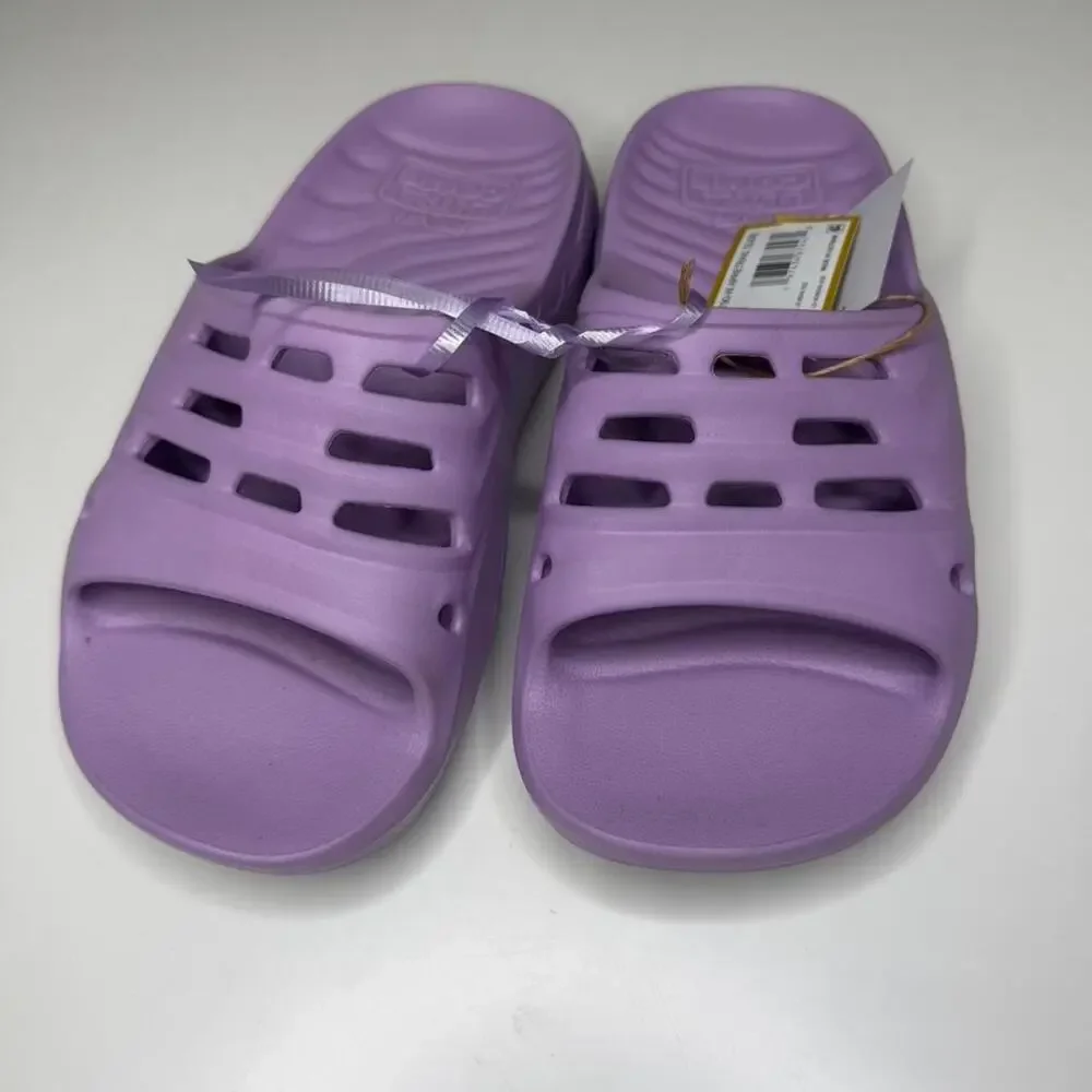 Teva Ultra Comf Apretrail Slides Lavender Purple Recovery Sandals Women’s NWT